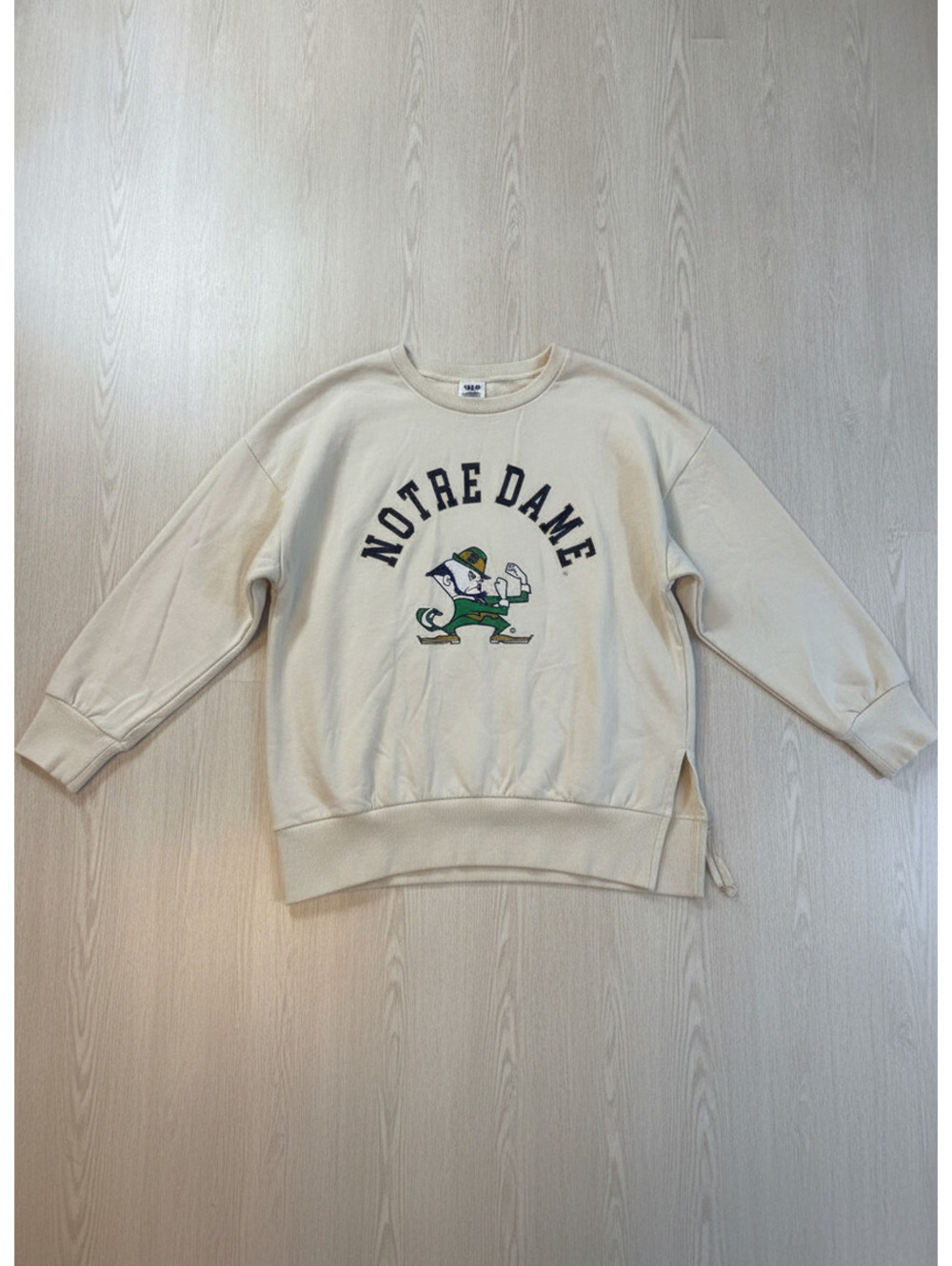Gameday Couture Notre Dame Cream Sweatshirt Medium